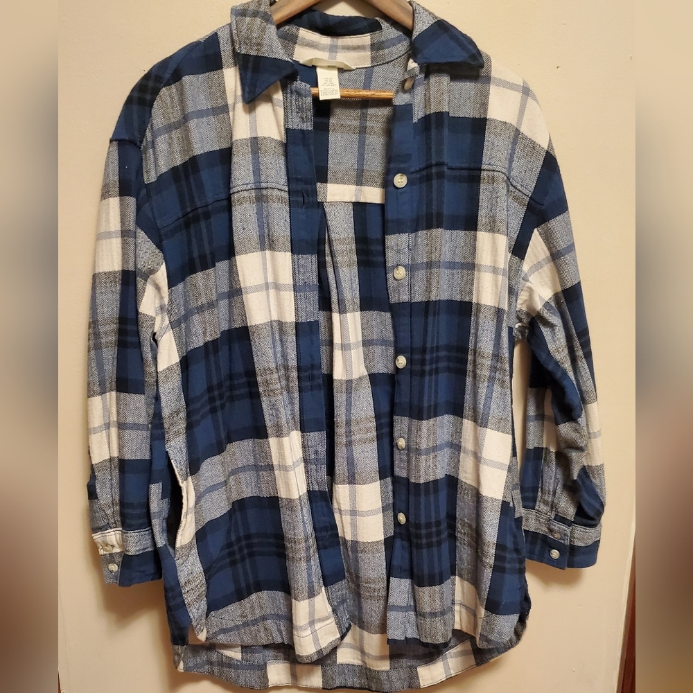 Blue Plaid Shacket